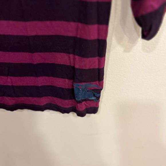 Burberry Striped Long Sleeve Top - Blue, Purple, Gray - Picture 5 of 8